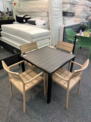 Tuinset Ivar, beige, zwart